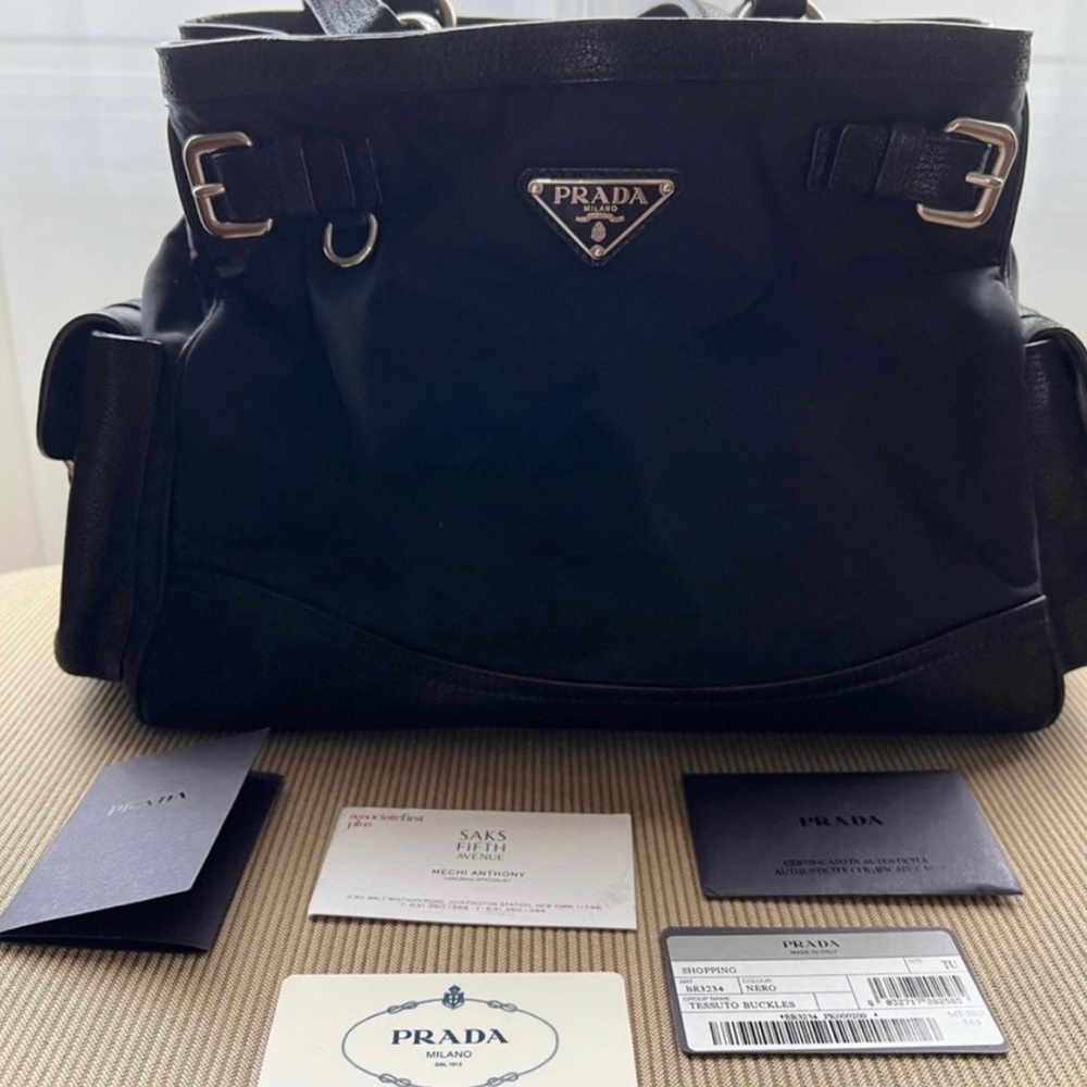 Black Tessuto Nylon Shoulder Bag ❤️ - Picture 8 of 9